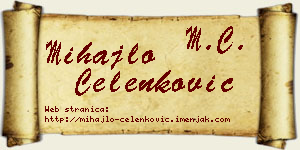 Mihajlo Čelenković vizit kartica